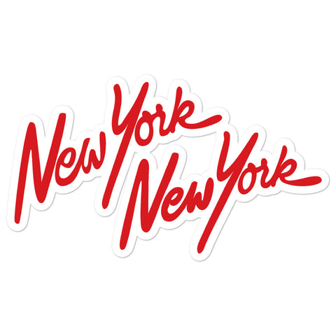NEWYORK NEWYORK 'CLASSIC LOGO' STICKERS